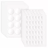 InnoHHustle 306 Stück Klebepunkte Doppelseitig Transparent Klebende Aufkleber Beidseitige 20MM Rund Transparente Klebende Aufkleber für Ballon, Festival-Dekoration, DIY Basteln