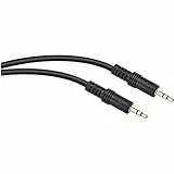 Vivanco 46133 Klinke Audio Anschlusskabel [1x Klinkenstecker 3.5 mm - 1x Klinkenstecker 3.5 mm] 1.50 m Schwarz flach