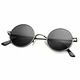COASION Retro Kleine Runde Polarisierte Sonnenbrille für Männer Frauen