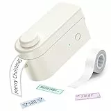 Makeid Etikettendrucker L1, Bluetooth Etikettiergerät & Beschriftungsgerät Selbstklebend (HD-Version, Beige)