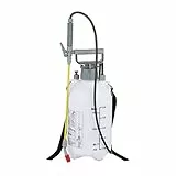 Relaxdays Drucksprüher, 5 l, Pflanzenbewässerung & -schutz, verstellbare Düse, Skalierung, Pumpsprühgerät, weiß-grau