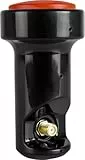 Megasat Diavolo Single LNB – Universal LNB (geeignet für 1 Teilnehmer, vergoldete F-Anschlüsse, für höchste Ansprüche, 0,1 dB Rauschmaß) – Schwarz/Rot