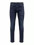 ONLY & SONS Herren Jeans ONSLOOM Slim 6749 - Slim Fit - Blau - Dark Blue Denim, Größe:33W / 32L, Farbvariante:Dark Blue Denim 22026749
