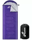 Schlafsack Outdoor für Camping: Sportneer 3-4 Jahreszeiten Sleeping Bag 220 * 85cm Tragbar Ultraleicht Warm Sommer Schlafsäcke für Kinder Erwachsene beim Trekking Reise Wandern