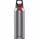 SIGG - Isolierte Trinkflasche - Thermosflasche Hot & Cold One Light Brushed - Mit Fruchtfilter - Auslaufsicher - BPA-frei - 18/8-Edelstahl - Camping & Outdoor - 0,55L