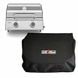 Grillfürst Grill Abdeckhaube - robuste Grill-Abdeckung 50 x 55 x 30 cm, wetterfest und wasserdicht, Abdeckung Gasgrill für Campinggrill Modell Grillfürst G201