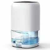 CONOPUPlus Luftentfeuchter 1000ML, Luftentfeuchter Elektrisch für Zuhause mit 7 Farbiger LED, Kompakt, Leise & Effizient für Kleine Räume, Ideal für Badezimmer, Schrank