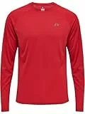 Newline Herren Mens Core Running L/S T-Shirt, Tango Red, S EU