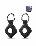2 Pack Silikonhülle für UGREEN FineTrack Anti-Loss Tracker, daunke Full Protection Cover (geeignet für ältere Menschen, Haustiere, Rucksack, Gepäck, Kinder, Schlüssel) Kratzfeste,schwarz