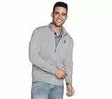 Skechers Herren The Hoodless Hoodie Go Walk Everywhere Full Zip Mock Neck Jacket Jacke, Indigo, XXL