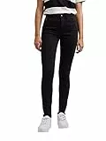 ESPRIT EDC by, Medium Rise Skinny, Damen Jeans Stretchdenim Black D 32 W 25 L 30