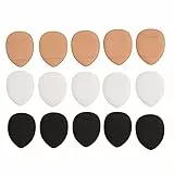 Luqeeg 15 Stück Puderquaste in Fingergröße, Weich und Hautfreundlich, Mini-Nass-Trocken-Make-up-Werkzeuge mit Dreieckigem Make-up-Puff, Bequemer Elastischer Schwamm, Gleichmäßig