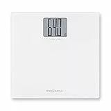 medisana PS 470 Digitale XL Personenwaage, Präzise Waage aus Glas, Extra hohe Tragkraft, Integrierte Abschaltautomatik, Weiß, bis 250 kg