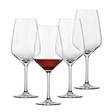 SCHOTT ZWIESEL Rotweinglas Tulip (4er-Set), zeitlose Weingläser für Rotwein, spülmaschinenfeste Tritan-Kristallgläser, Made in Germany (Art.-Nr. 123606)