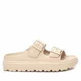 XTI - Flip Flops Damen Beige - Bequeme und vielseitige Schuhe - Casual Mode - Modell 14255008 (Größe 39)