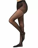 Nur Die Fit in Form 40 DEN starke Stützwirkung semi-blickdichte Fein-Strumpfhose seidig matte Optik entlastet die Beine Komfortbund Damen, schwarz, M