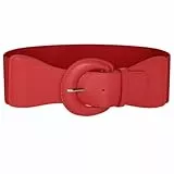 Ro Rox Damen Breiter Elastischer Taillengürtel – Stretch Gürtel mit Schnalle, 50er Retro Vintage Stil, Taillengürtel für Kleider, Mäntel, Blusen & Röcke