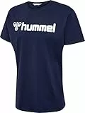 hummel T-Shirt Weiß blau, L Herren