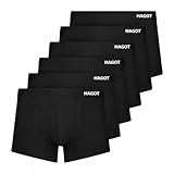 HAGOT 6PCS Boxershorts Herren, Men's Boxer Shorts, Unterhosen Herren, Männer Unterwäsche, Boxer Modale, Unterhosen Men Retroshorts, mit elastischem Bund, für Männer für den Alltag, XL