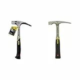 Stanley FatMax Antivibe Latthammer 1-51-937 & Antivibe Maurerhammer (570 g Kopfgewicht, Vibrationsdämpfung, Stahlstiel, thermoplastischer Gummigriff) 1-54-022