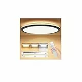 Taipow LED Deckenlampe 24W Dimmbar, 11 Farbtemperatur 3000K-6500K mit Fernbedienung, 30cm runde Deckenleuchte Hintergrund-Lichtring, Ultra Dünn Schlafzimmer Badezimmer Zimmerlampe Küchenlampe -2642LM