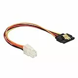 Delock Kabel P4 4 Pin Stecker  SATA 15 Pin Buchse 20 cm