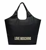 Love Moschino Tasche PU GRS schwarz + HAMMERED LOGO, Schwarz, Einheitsgröße