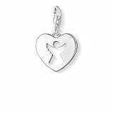 THOMAS SABO Charm-Anhänger Schutzengel-Herz 925er Sterlingsilber