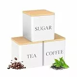 Generico Coffee Canister - Vintage Tea Jars, 3 Pieces 500ml, Airtight Container With, Home Bakers Drinkers For, Kitchen Products, Countertop Pantry Shelves Office RV Apartment Daily Cooking
