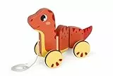 small foot Nachziehtier „Dino“, Nachziehspielzeug aus FSC 100%-zertifiziertem Holz, für Kinder ab 12 Monaten, 12613