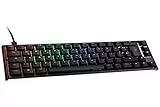 Ducky ONE 2 SF Gaming Tastatur Deutsches Layout, Mechanische Tastatur RGB mit Cherry MX Black Switches, 65% Keyboard PC, Tastatur Kabelgebunden Beleuchtet, Double Shot PBT Keycaps (Schwarz)