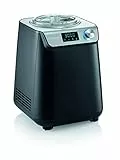 Severin Kompakt Eismaschine & Joghurtbereiter, platzsparende Eismaschine mit Kompressor im Slim-Design, 2-in-1 Eisbereiter und Joghurtmaschine, EZ 7407