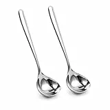 IMEEA Soßenkelle klein 2er Set 20,5cm Soßenlöffel aus hochwertigem Edelstahl SUS304, rostfrei & spülmaschinengeeignet, Schöpfkelle für Soßen und kleine Portionen