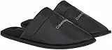 Calvin Klein Jeans Herren Hausschuhe Slipper Warm, Schwarz (Triple Black), 46