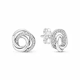 PANDORA Ohrstecker 'Always Together' Silber mit Zirkonia 291076C01