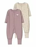 Name IT Damen Nbfnightsuit 2P Zip Ff Heart Noos, Summer Sand, 68 EU
