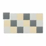 Relaxdays Puzzlematte, 18-teiliges Spielmatte Set, 30 x 30 cm, schadstofffrei, Eva Schaumstoff, Kinderzimmer, Mehrfarbig