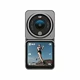 DJI Action 2 Dual-Screen Combo - 4K Action-Kamera mit zwei OLED-Touchscreens, 155° Sichtfeld, Magnetbefestigungen, Stabilisierungstechnologie, Unterwasserkamera ideal für Vlogs und Action-Sport.