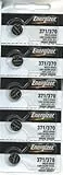 Energizer 371 / 370 Silver Oxide Watch Battery (5 per Pack) by Energizer