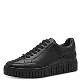 s.Oliver Damen Sneaker flach Low Top Vegan, Schwarz (Black), 39 EU