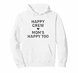 Happy Crew Happy Too Heart Familiendesign für Mama Pullover Hoodie