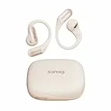 SANAG G6S Open Ear Kopfhörer, Wireless Bluetooth 5.3, Wasserdicht, Stabile Passform, 36 Stunden Wiedergabezeit, Multipoint-Verbindung, Beige