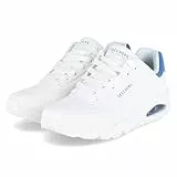 Skechers Herren Low-Top Sneaker UNO Suited ON AIR, Männer Sneakers,Halbschuhe,straßenschuhe,Strassenschuhe,Sportschuhe,Weiß WBL,43 EU