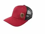 SABBOT Ezra Herren Snapback Cap, Damen Basecap, Outdoor Cap, Kappe mit Baumwolle und Elastan, Kappe, Modernes Design, Verstellbar, Atmungsaktives Netz (Rot)
