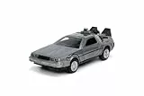 Jada Toys 253252017 Zurück in die Zukunft 1, DeLorean DMC-12 Modellauto, 1:32, Time Machine, Flügeltüren, viele Details, silber