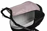 Altabebe (AL7010-06) Universal Sonnensegel mit UV Schutz 50+ für Kinderwagen Babywanne - reißfester Baby Sonnenschutz zum aufrollen - Farbe: hellrosa