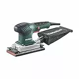 metabo Sander SRE 3185-210 W, 92 x 184 mm Schleifplatte - Vibrationsarm, Softgrip, variable Schwingzahl, für Holz & Metall, Klett & Spannsystem, ergonomisch & präzise - Inkl. Textil-Staubbeutel