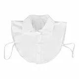 LUOEM Abnehmbarer Kragen Für Damen Modisches Halbhemd Mit Weichem Baumwollmix Vielseitig Kombinierbar Für Blusen Kleider Und T-Shirts Ideal Für Festliche Anlässe Und Alltagsgebrauch