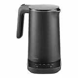 ZWILLING ENFINIGY Wasserkocher Pro mit 6 Temperatureinstellungen, Warmhaltefunktion, Edelstahl-Behälter, 1850 Watt, 1 Liter, Schwarz