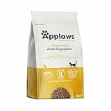 Applaws Vollständig natürlich getreidefrei Huhn-GeschmackKatzentrockenfutter für ausgewachsene Katzen - 2kg wiederverschließbarer Beutel